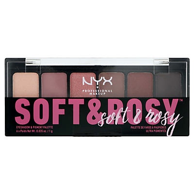 slide 1 of 1, Nyx Professional Makeup Soft & Rosey Eyeshadow Palette, 0.21 oz