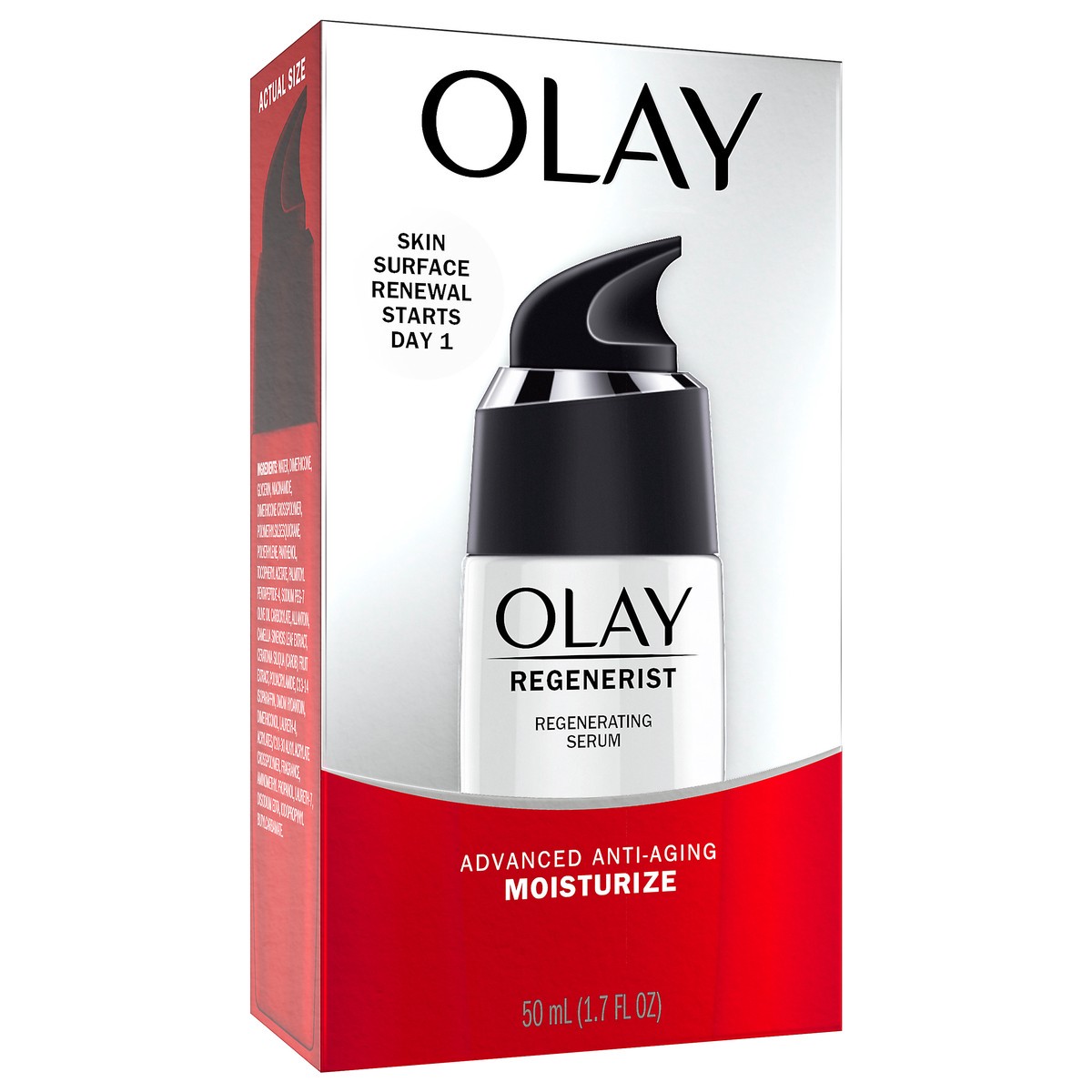 slide 4 of 9, Olay Regenerist Regenerating Serum, Light Gel Face Moisturizer, 1.7 fl oz, 1.7 fl oz