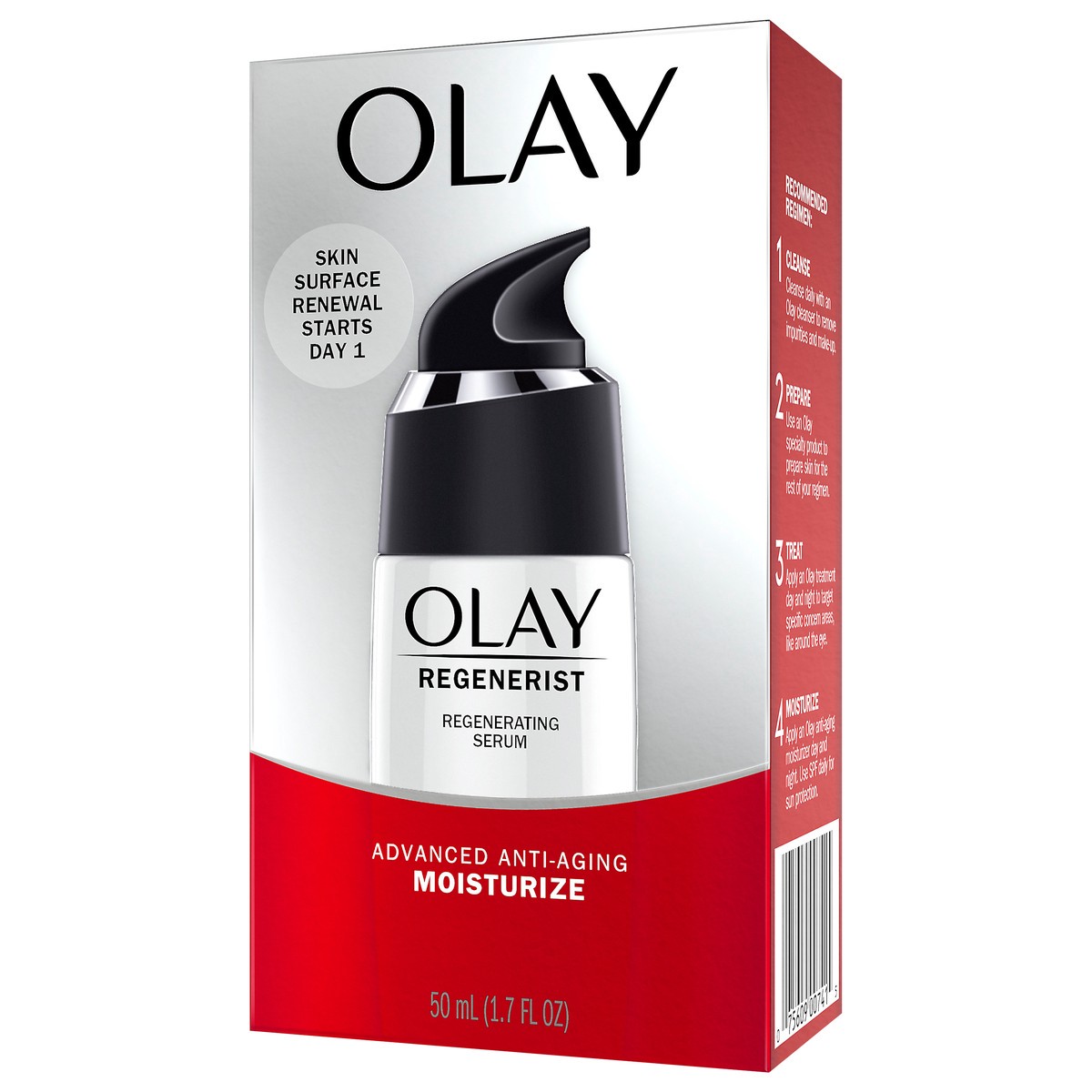 slide 5 of 9, Olay Regenerist Regenerating Serum, Light Gel Face Moisturizer, 1.7 fl oz, 1.7 fl oz