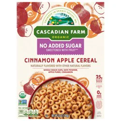 Cascadian Farm Organic No Added Sugar Cinnamon Apple Cereal