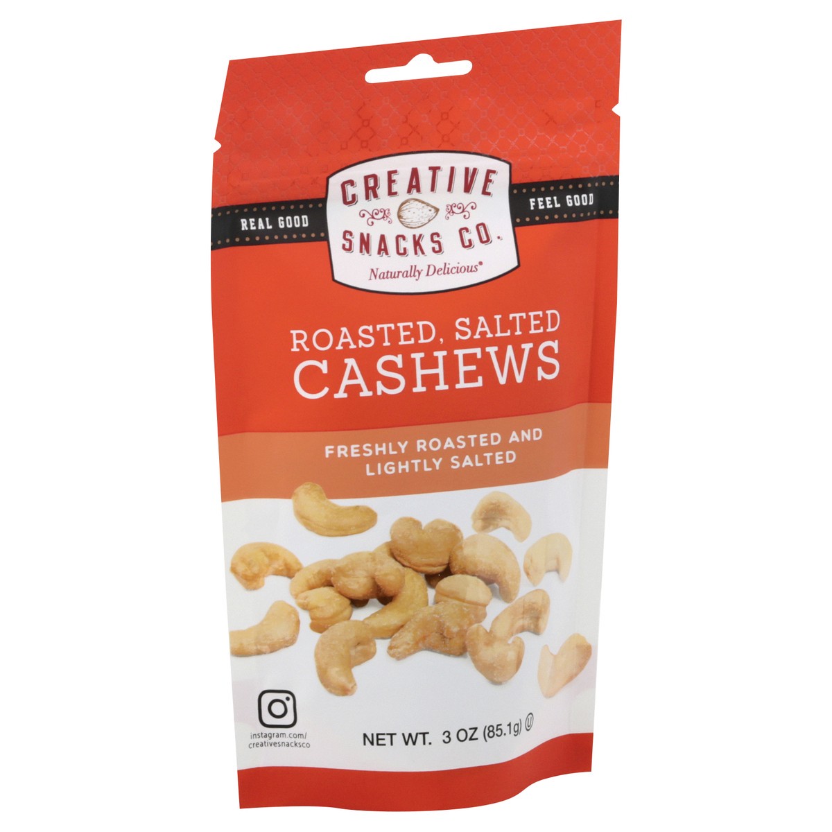 slide 11 of 13, Creative Snacks Roasted Salted Cashews 3 oz, 3 oz