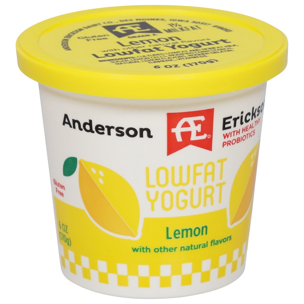slide 2 of 11, Anderson Erickson Dairy AE Dairy Lowfat Lemon Yogurt, 6 oz