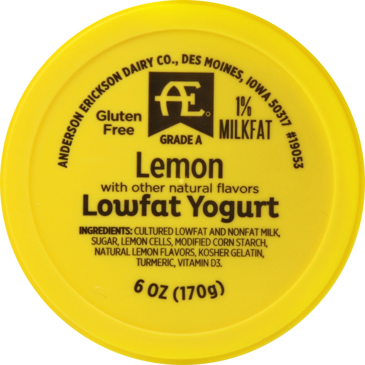 slide 4 of 8, AE Dairy Lowfat Lemon Yogurt, 6 oz