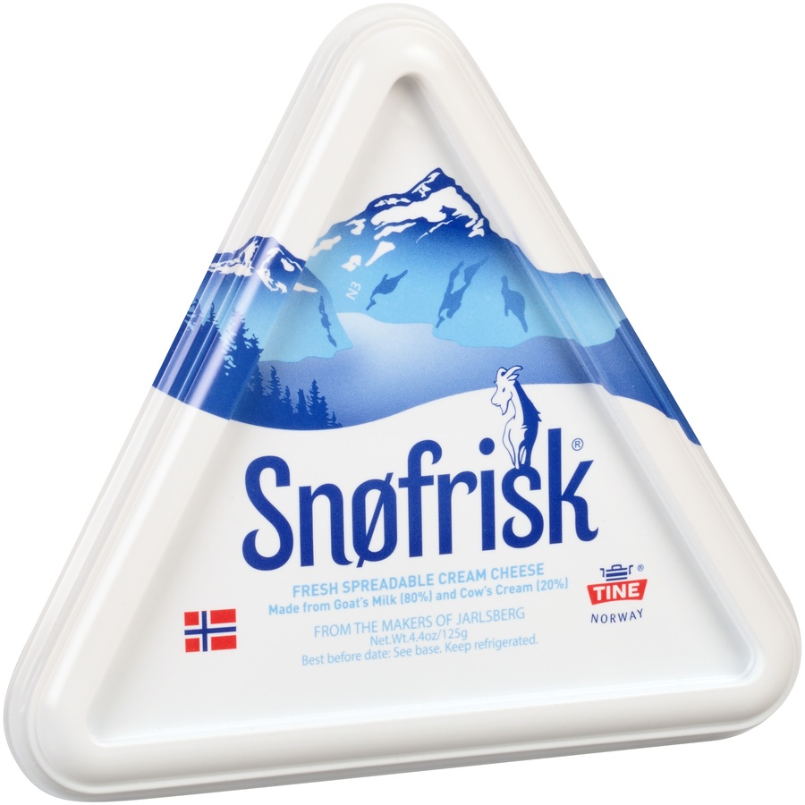 slide 2 of 6, Snøfrisk Fresh Spreadable Cream Cheese, 4.4 oz