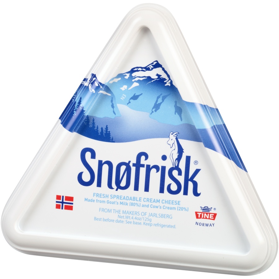 slide 3 of 6, Snøfrisk Fresh Spreadable Cream Cheese, 4.4 oz