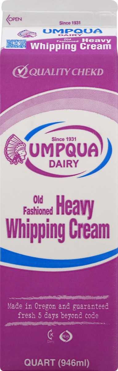 slide 3 of 10, Umpqua Dairy Old Fashioned Heavy Whipping Cream 1 qt, 