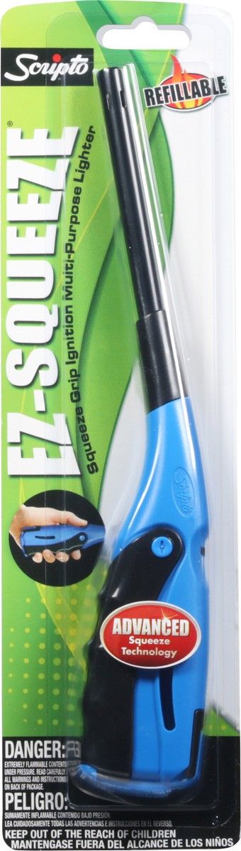 slide 6 of 9, Ez Squeeze Multipurpose Lighter Blue, 1 ct