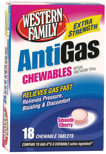 slide 1 of 1, Western Family Antigas Chwblcherry, 1 ct