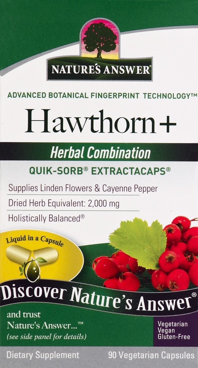 slide 2 of 4, Nature's Answer Hawthorn Complete Liquid Capsules, 90 ct