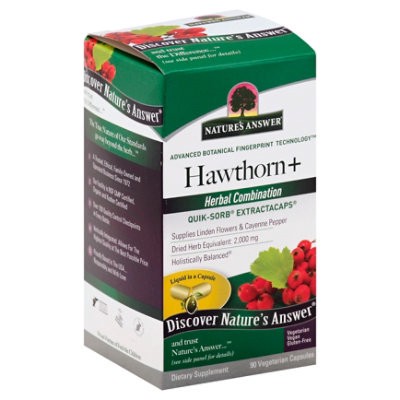 slide 1 of 4, Nature's Answer Hawthorn Complete Liquid Capsules, 90 ct