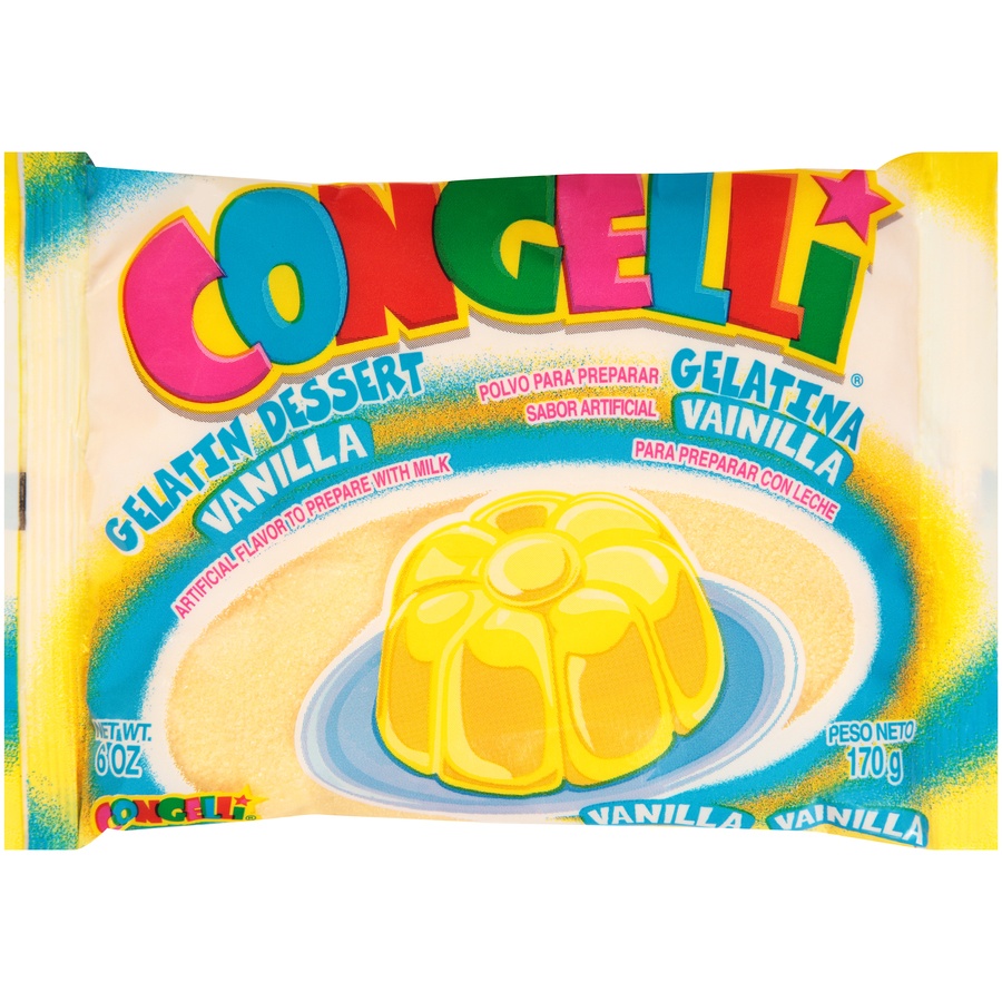 slide 1 of 4, Congelli Vanilla Milk Based Gelatin Dessert, 144 oz