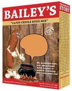 slide 1 of 1, Bailey's Cajun Creole Roux Mix, 7.54 oz