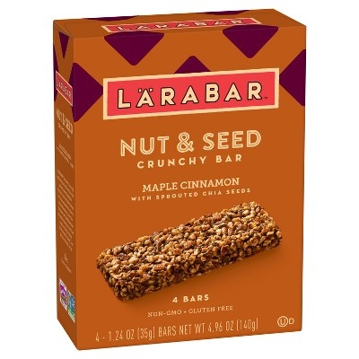 slide 1 of 2, LÄRABAR Maple Cinnamon Nut & Seed Crunchy Bar, 4.96 oz