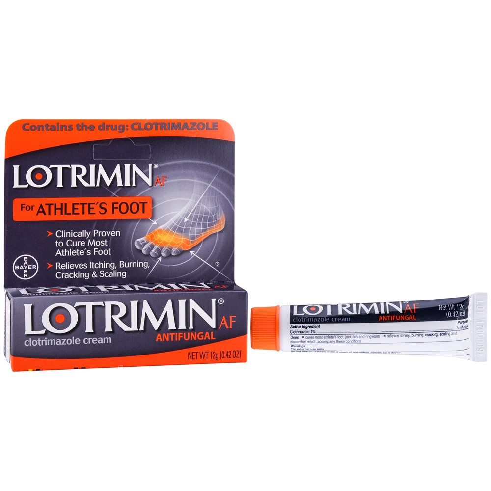 slide 4 of 4, Lotrimin AF For Athlete's Foot Antifungal Clotrimazole Cream, 0.4 oz