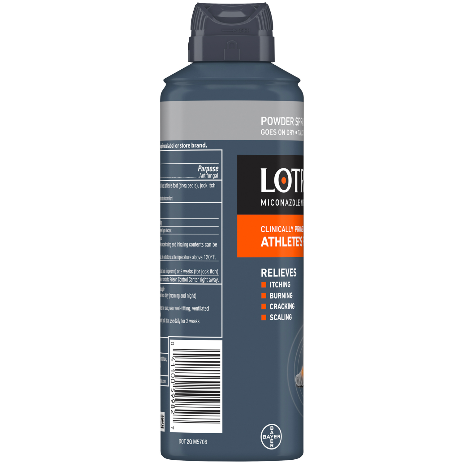 slide 2 of 5, Lotrimin AF Athlete's Foot Miconazole Nitrate Antifungal Powder Spray 4.6 oz, 4.6 oz