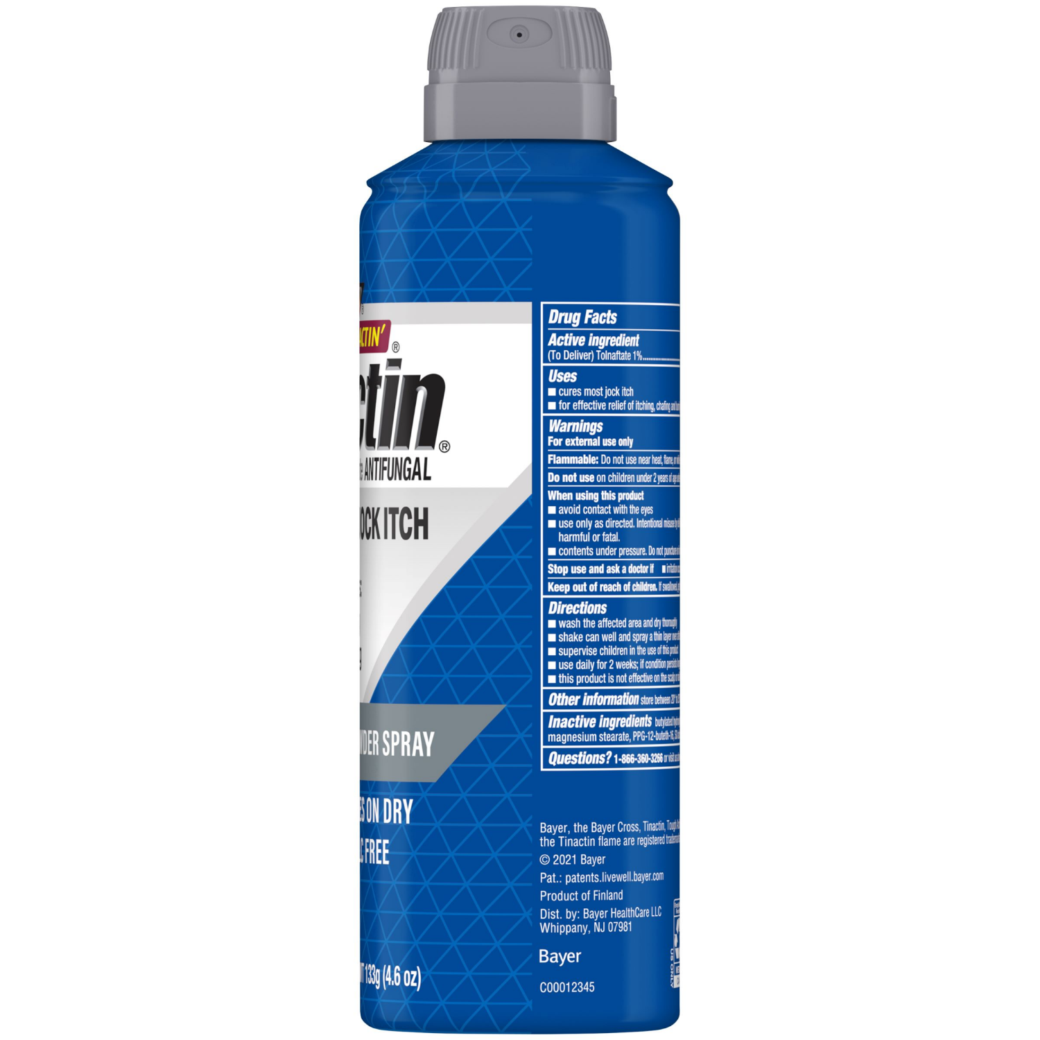 slide 5 of 7, Tinactin Tolnaftate Powder Spray Antifungal 4.6 oz, 4.6 oz