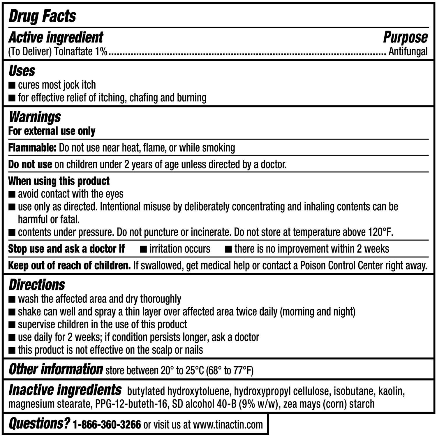 slide 6 of 7, Tinactin Tolnaftate Powder Spray Antifungal 4.6 oz, 4.6 oz