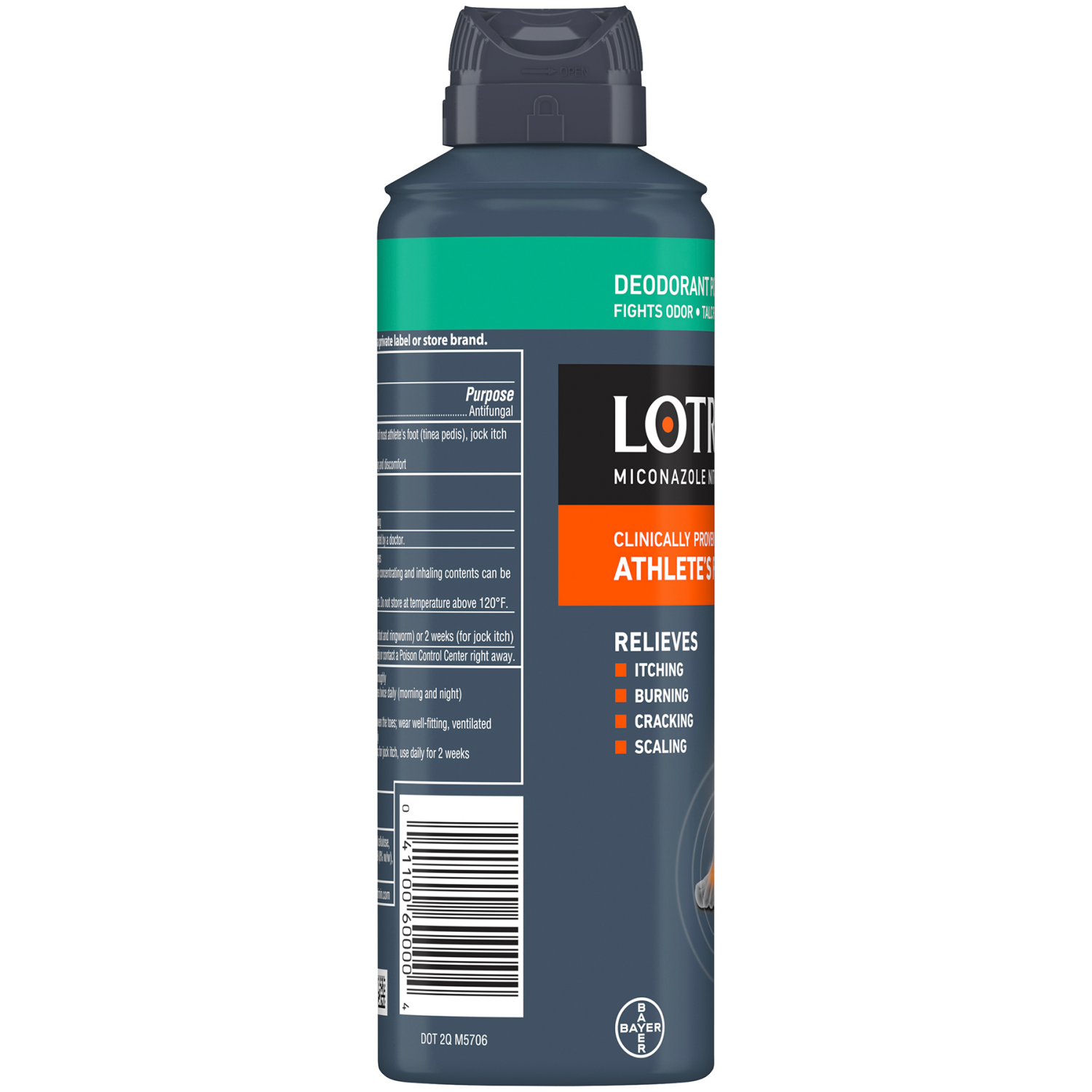 slide 2 of 5, Lotrimin AF Athlete's Foot Miconazole Nitrate Antifungal Deodorant Powder Spray 4.6 oz, 4.6 oz