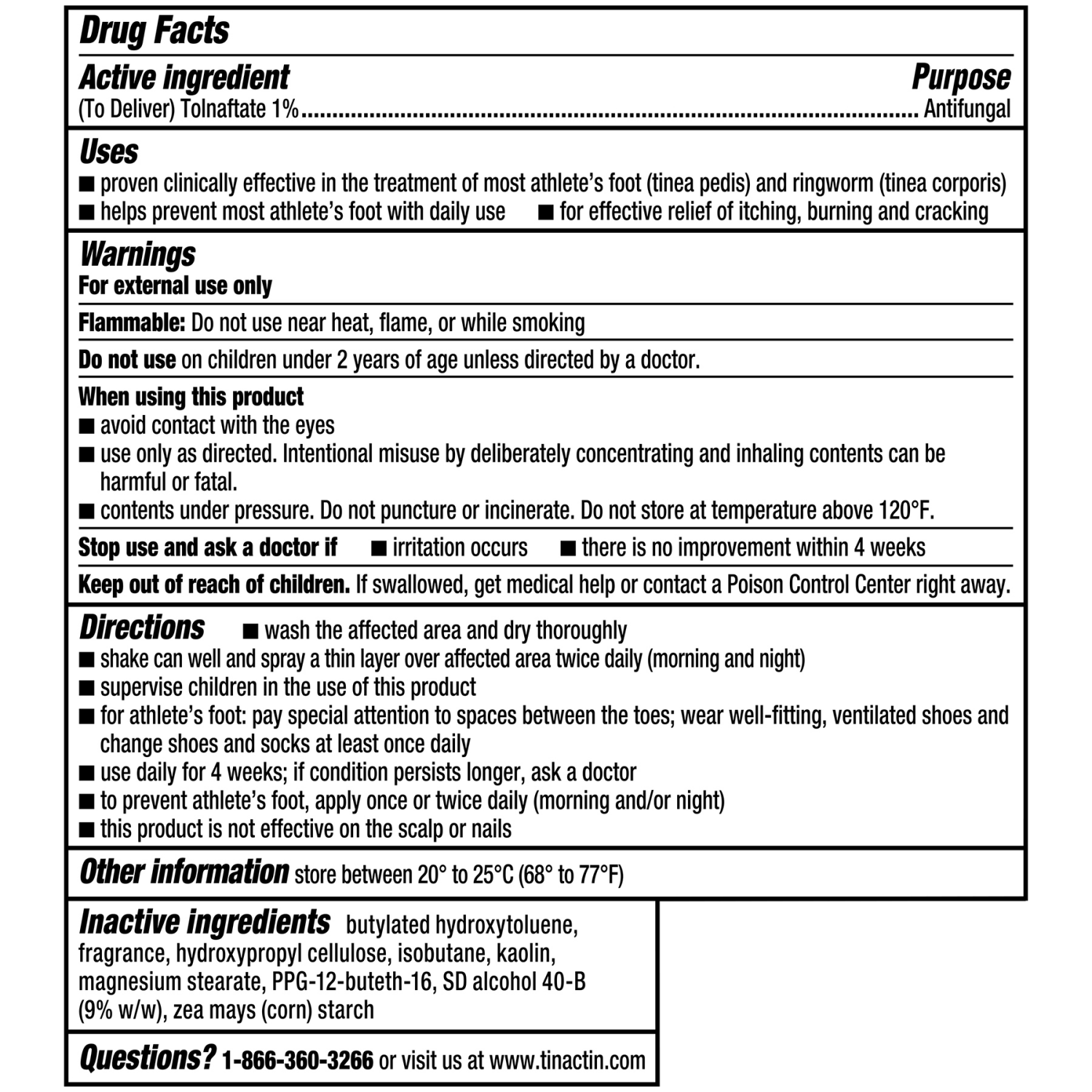 slide 4 of 5, Tinactin Antifungal Talc Free Deodorant Powder Spray 4.6 oz, 4.6 oz