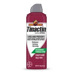 Tinactin Antifungal Talc Free Deodorant Powder Spray 4.6 oz