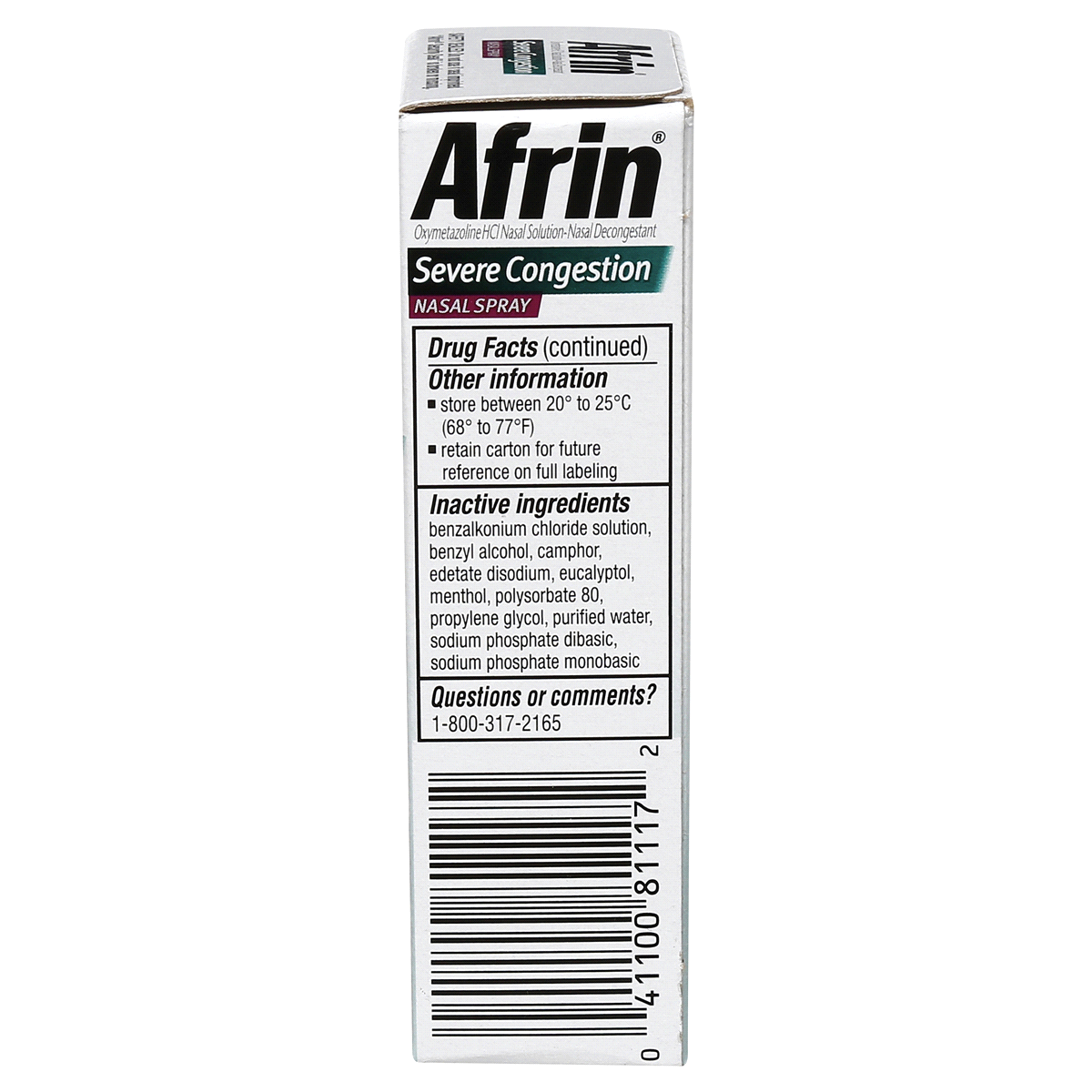 slide 7 of 7, Afrin Severe Congestion Nasal Spray, 0.5 fl oz