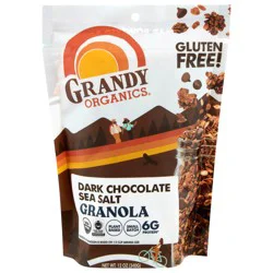 Grandy Organics Gluten Free! Dark Chocolate Sea Salt Granola 12 oz