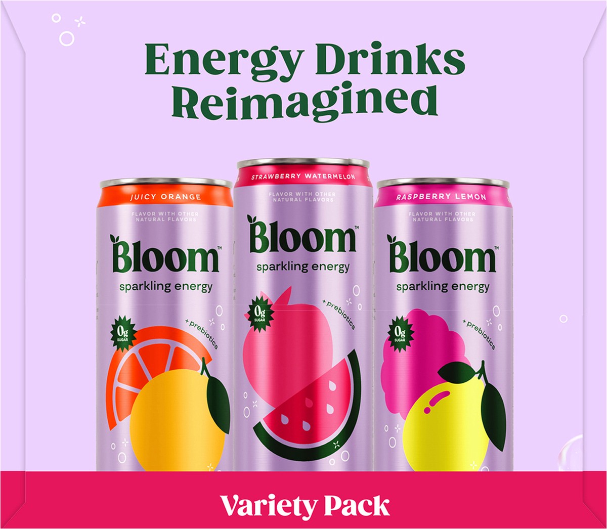 slide 9 of 11, Bloom Sparkling Energy 12pk Variety, 12 oz