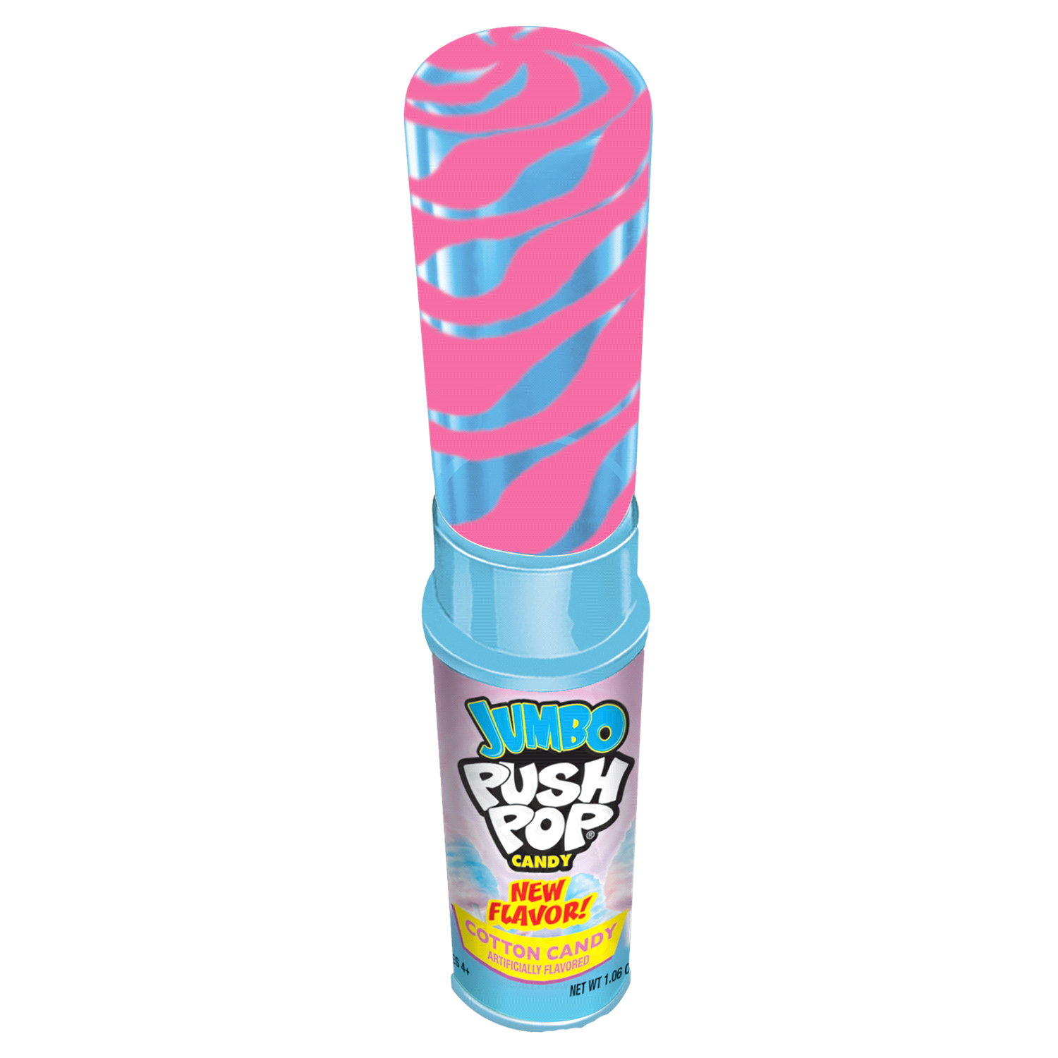slide 4 of 4, Push Pop Ages 4+ Blue Raspberry Jumbo Candy 1.06 oz, 1.06 oz
