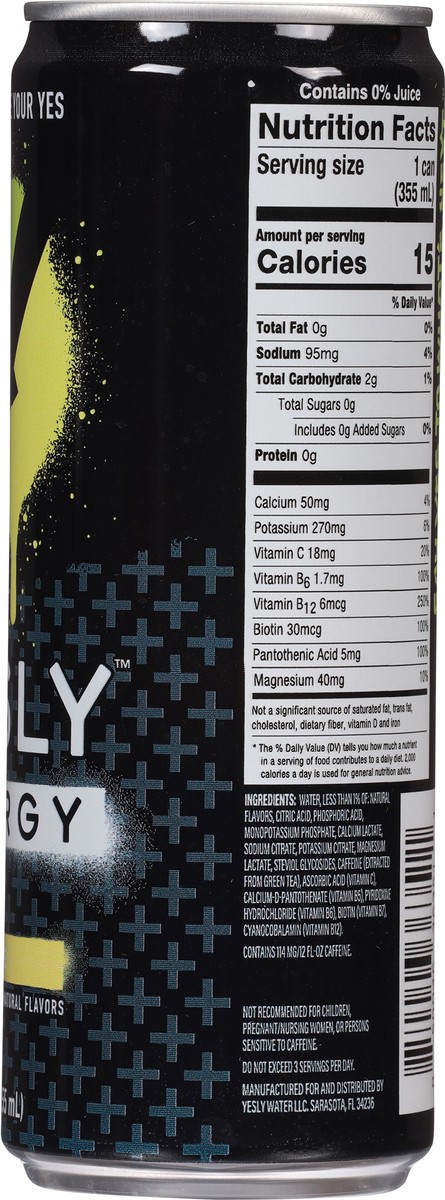 slide 9 of 15, Yesly Lime Energy Drink - 12 fl oz, 12 fl oz