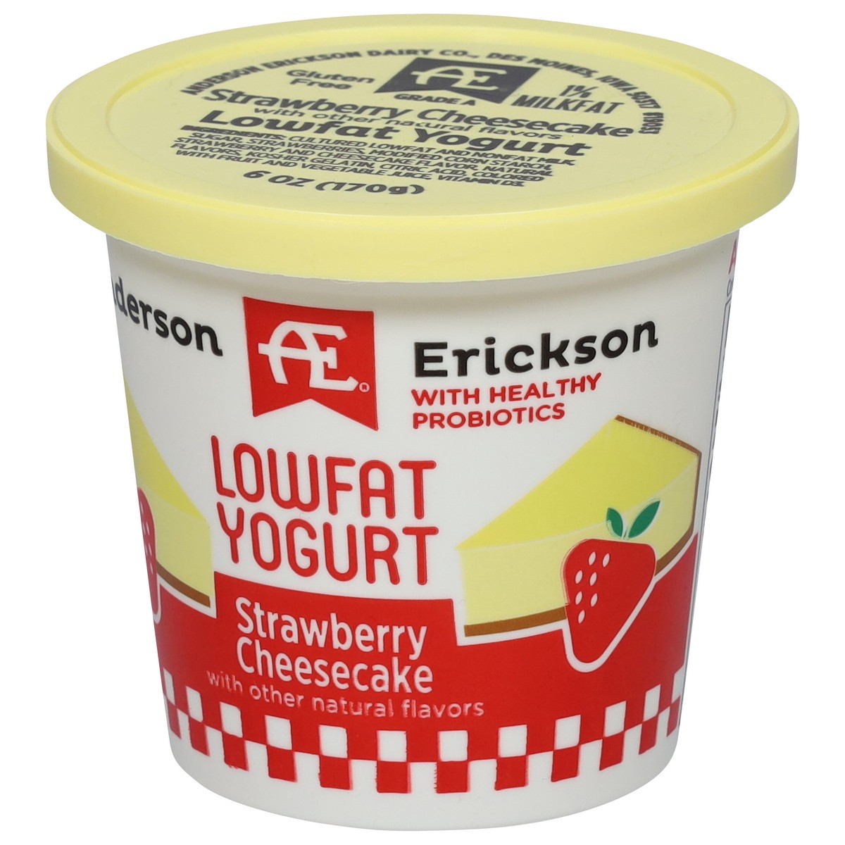 slide 10 of 11, Anderson Erickson Dairy Lowfat Strawberry Cheesecake Yogurt 6 oz, 6 oz