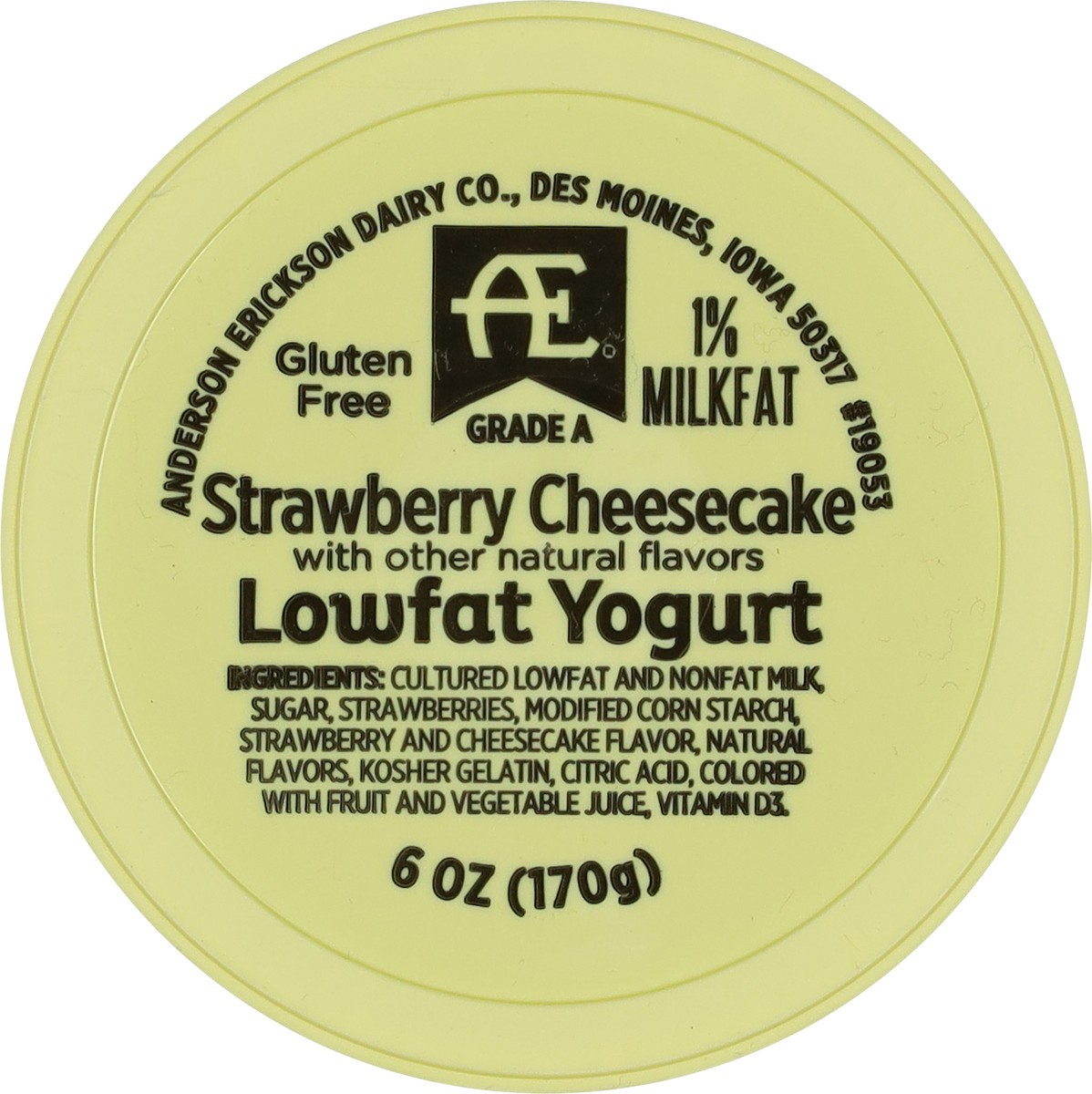 slide 2 of 11, Anderson Erickson Dairy Lowfat Strawberry Cheesecake Yogurt 6 oz, 6 oz