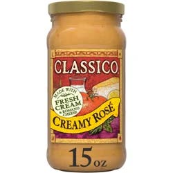 Classico Creamy Rosé Pasta Sauce, 15 oz Jar