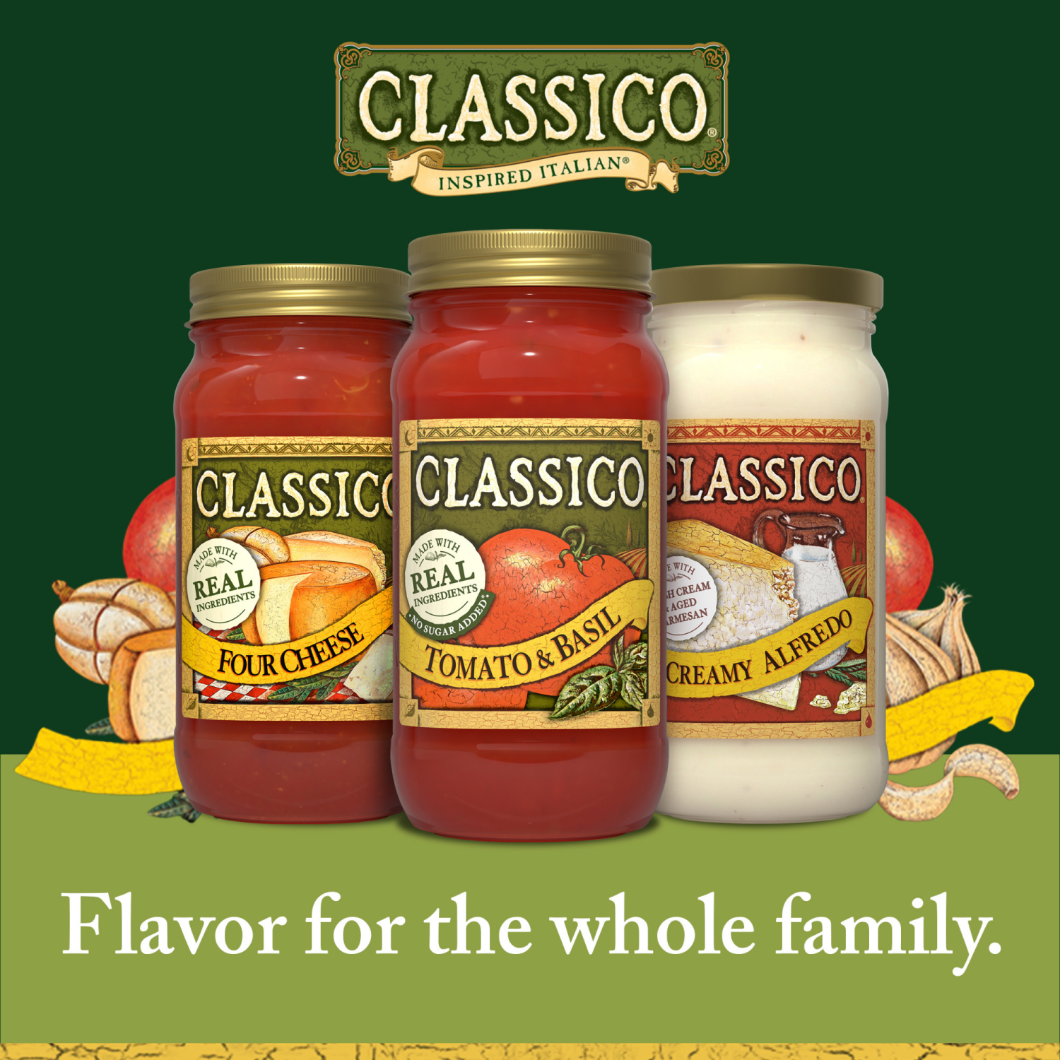 slide 5 of 5, Classico Tomato & Basil Pasta Sauce, 24 oz Jar, 24 oz