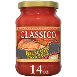 Classico Signature Recipes Fire Roasted Pizza Sauce, 14 oz Jar