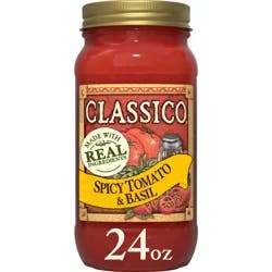 Classico Spicy Tomato & Basil Pasta Sauce, 24 oz Jar
