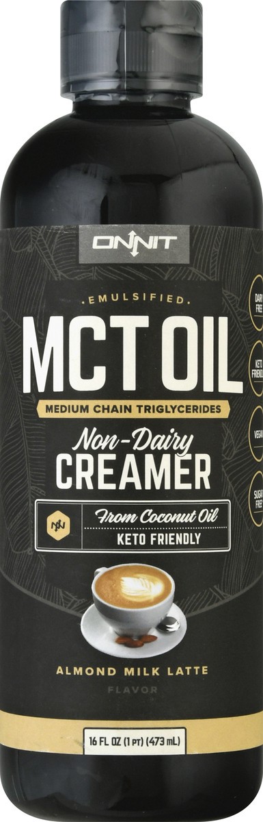 slide 11 of 12, Onnit Non-Dairy MCT Oil Almond Milk Latte Creamer 16 oz, 16 oz