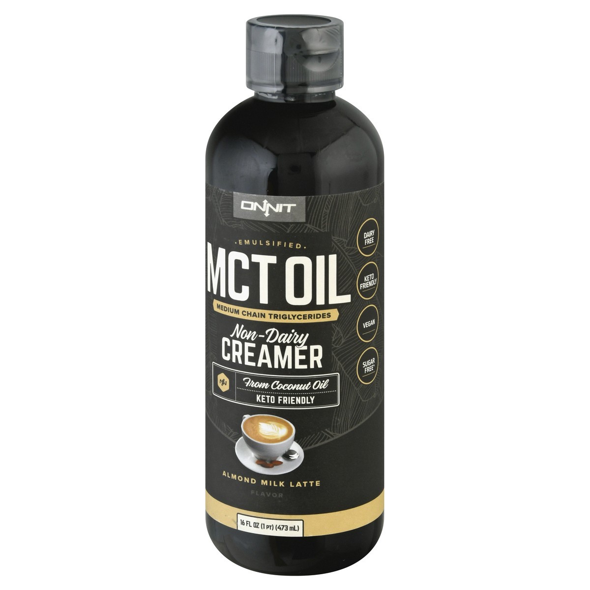 slide 3 of 12, Onnit Non-Dairy MCT Oil Almond Milk Latte Creamer 16 oz, 16 oz