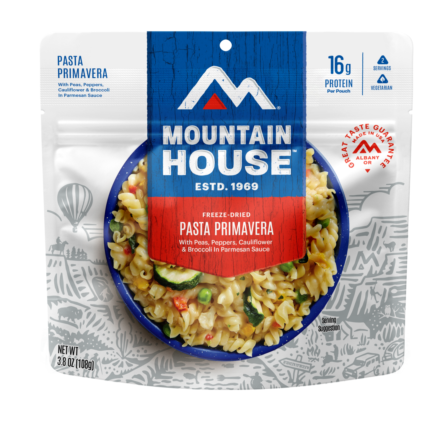 slide 1 of 2, Mountain House Adventure Meals Freeze Dried Camping Meal - Pasta Primavera, 3.8 oz