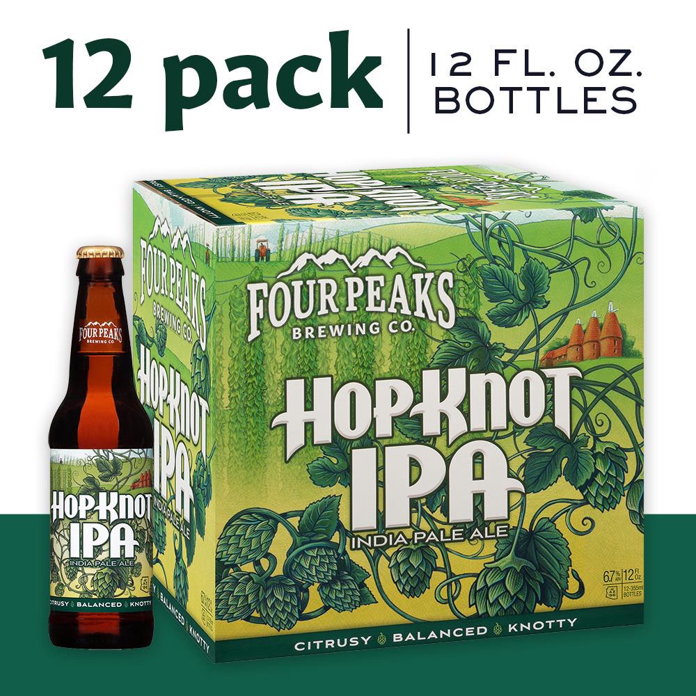 slide 6 of 10, Four Peaks Brewing Four Peaks Hop Knot IPA Craft Beer, 12 Pack Beer, 12 FL OZ Bottles, 144 fl oz