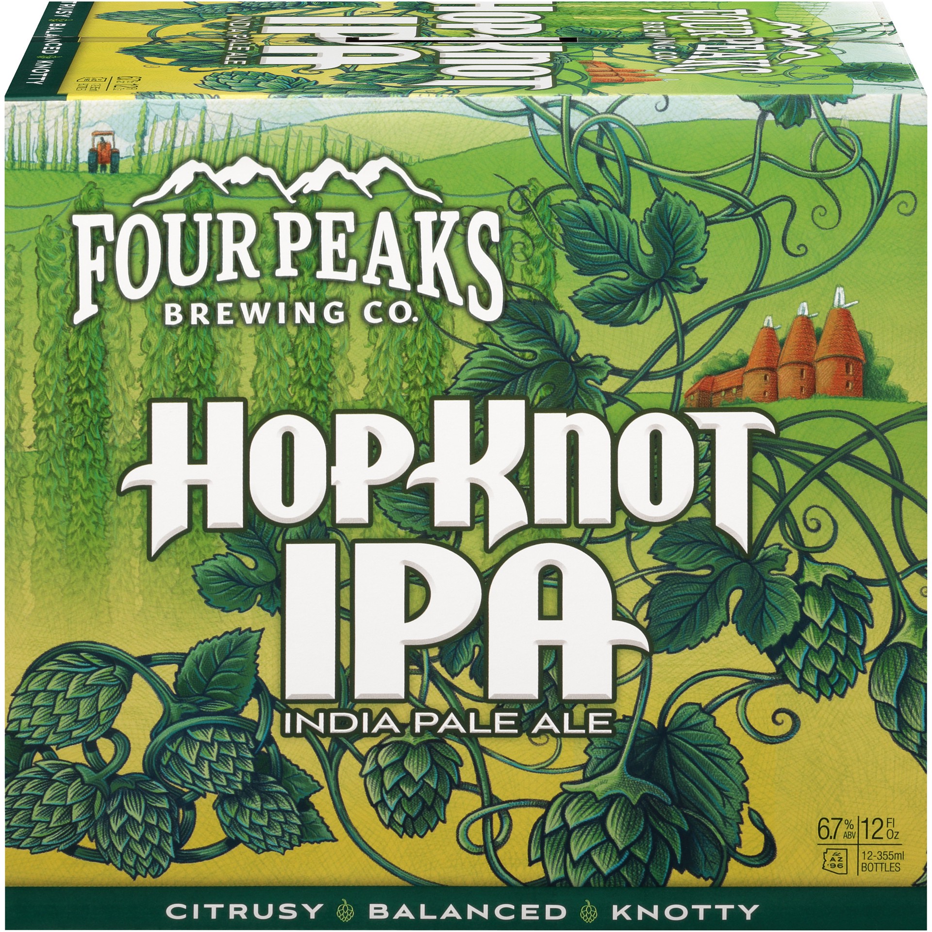 slide 2 of 10, Four Peaks Brewing Four Peaks Hop Knot IPA Craft Beer, 12 Pack Beer, 12 FL OZ Bottles, 144 fl oz