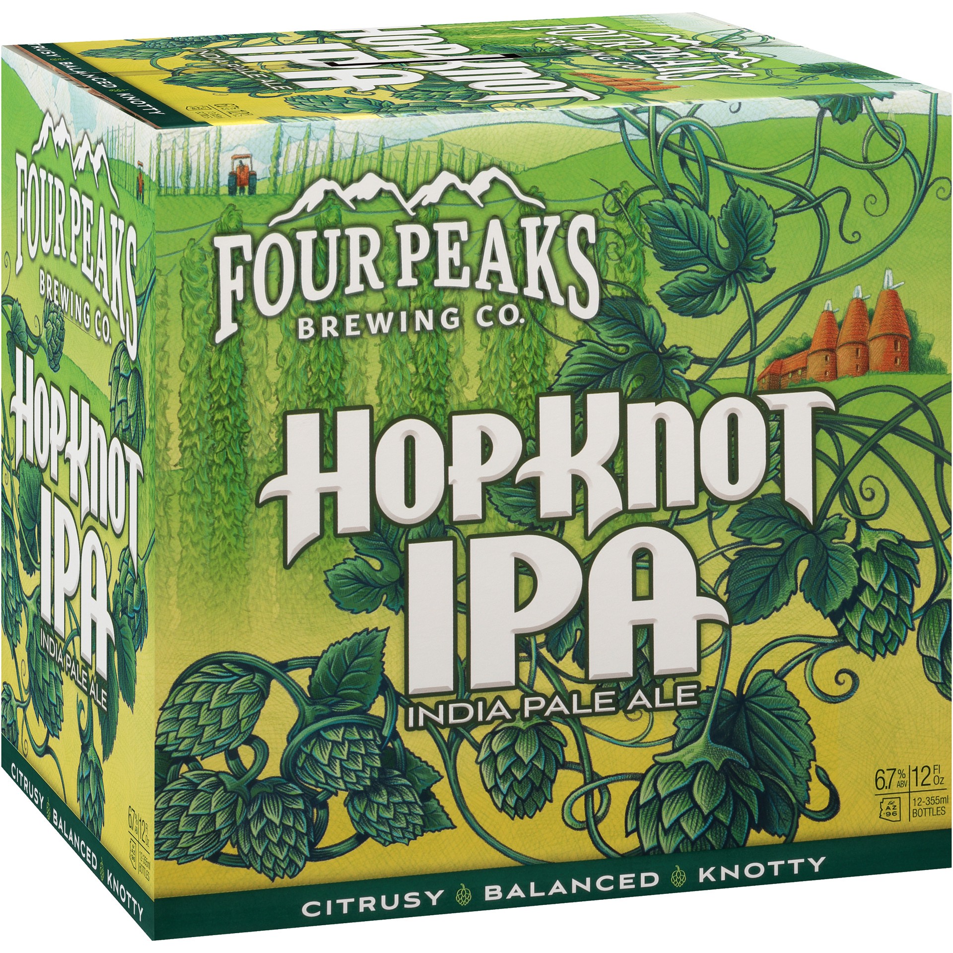 slide 10 of 10, Four Peaks Brewing Four Peaks Hop Knot IPA Craft Beer, 12 Pack Beer, 12 FL OZ Bottles, 144 fl oz