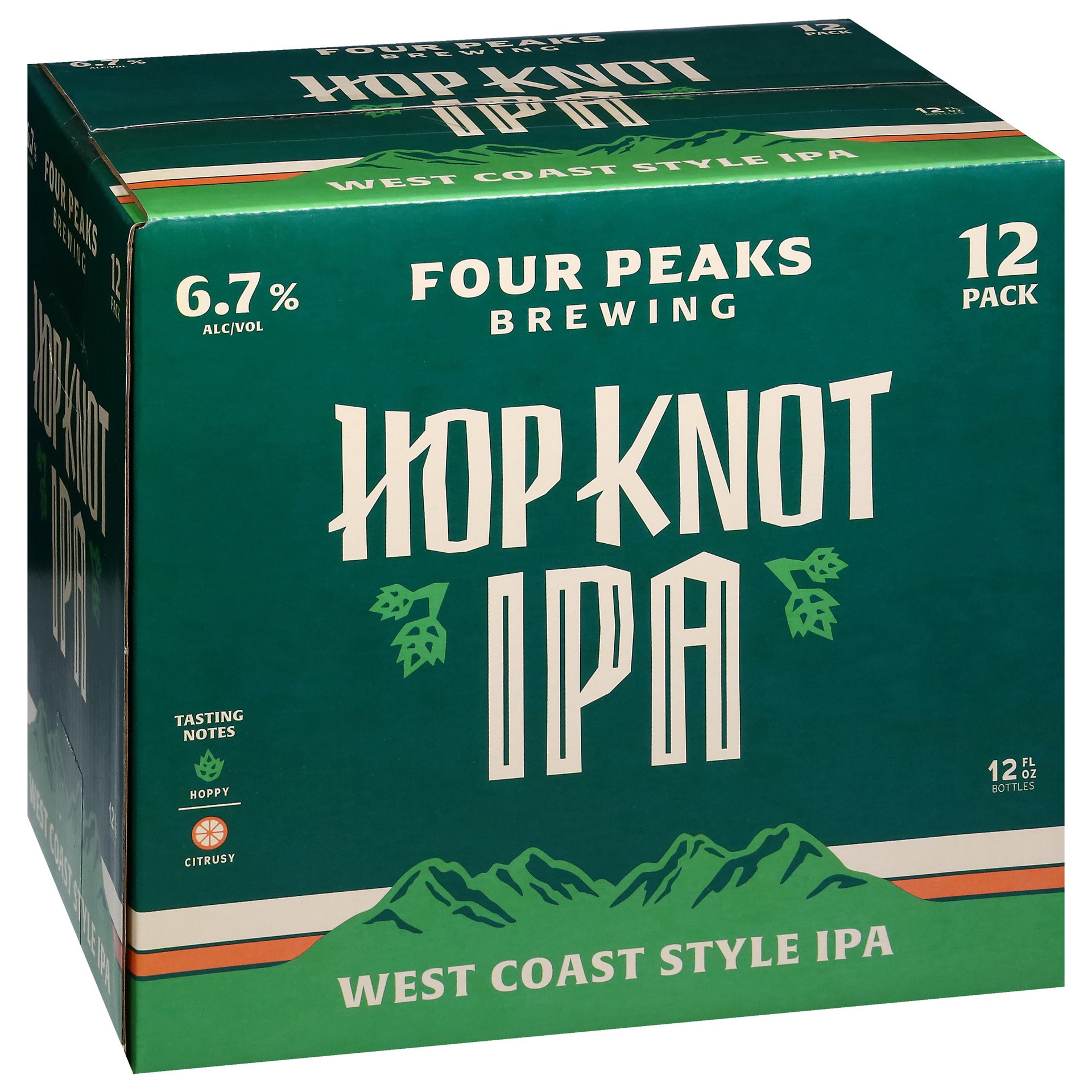 slide 1 of 10, Four Peaks Brewing Four Peaks Hop Knot IPA Craft Beer, 12 Pack Beer, 12 FL OZ Bottles, 144 fl oz