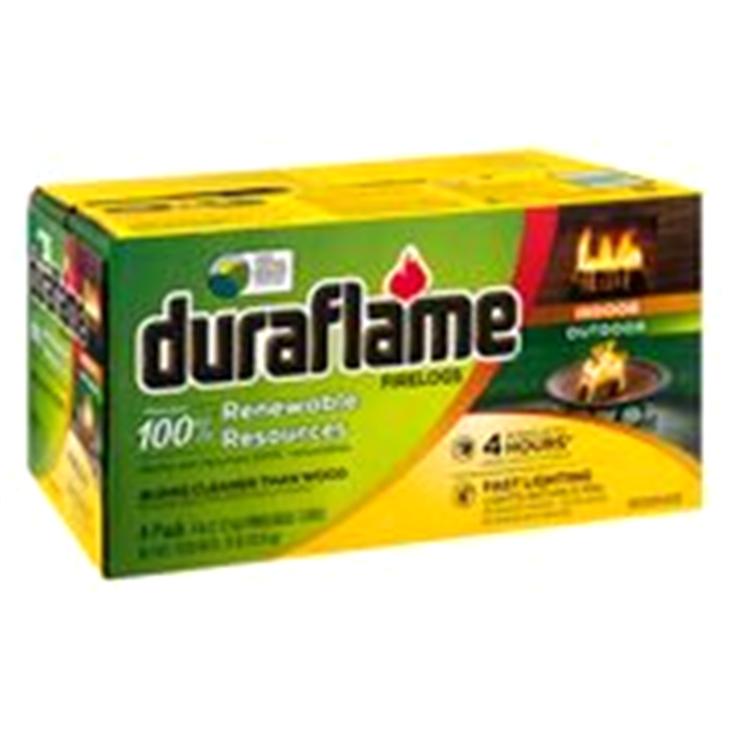 slide 2 of 3, Duraflame Renewable Resources Firelog, 4 ct; 6 lb