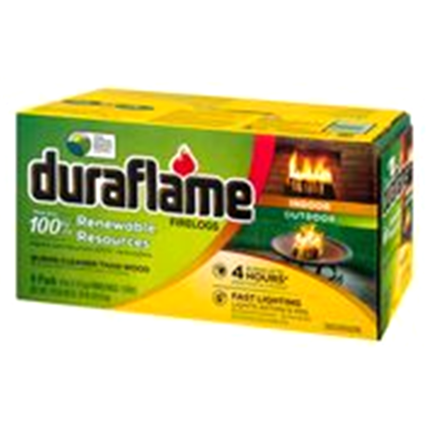 slide 3 of 3, Duraflame Renewable Resources Firelog, 4 ct; 6 lb
