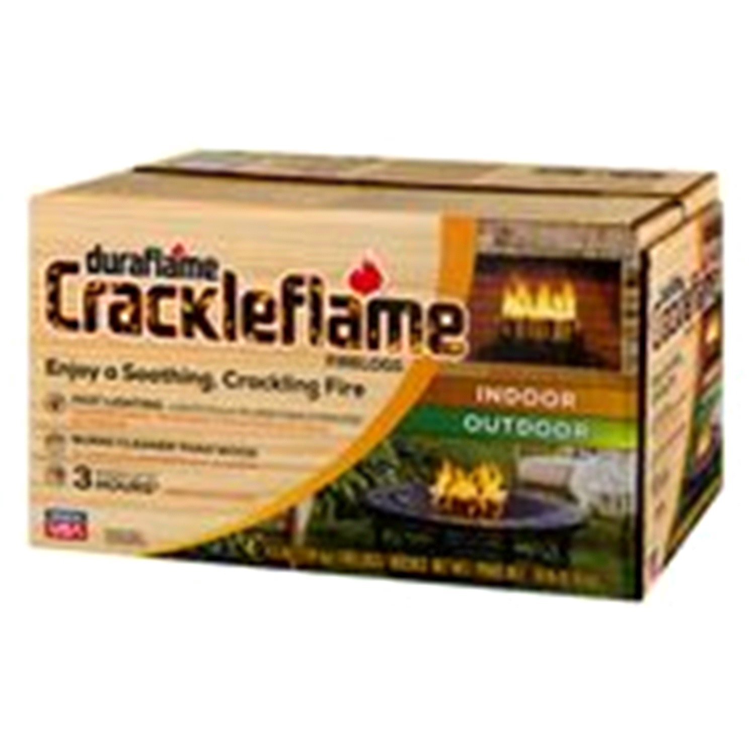 slide 3 of 4, Duraflame Crackleflame Firelogs 4 - 4.5 lb Firelogs, 4 ct