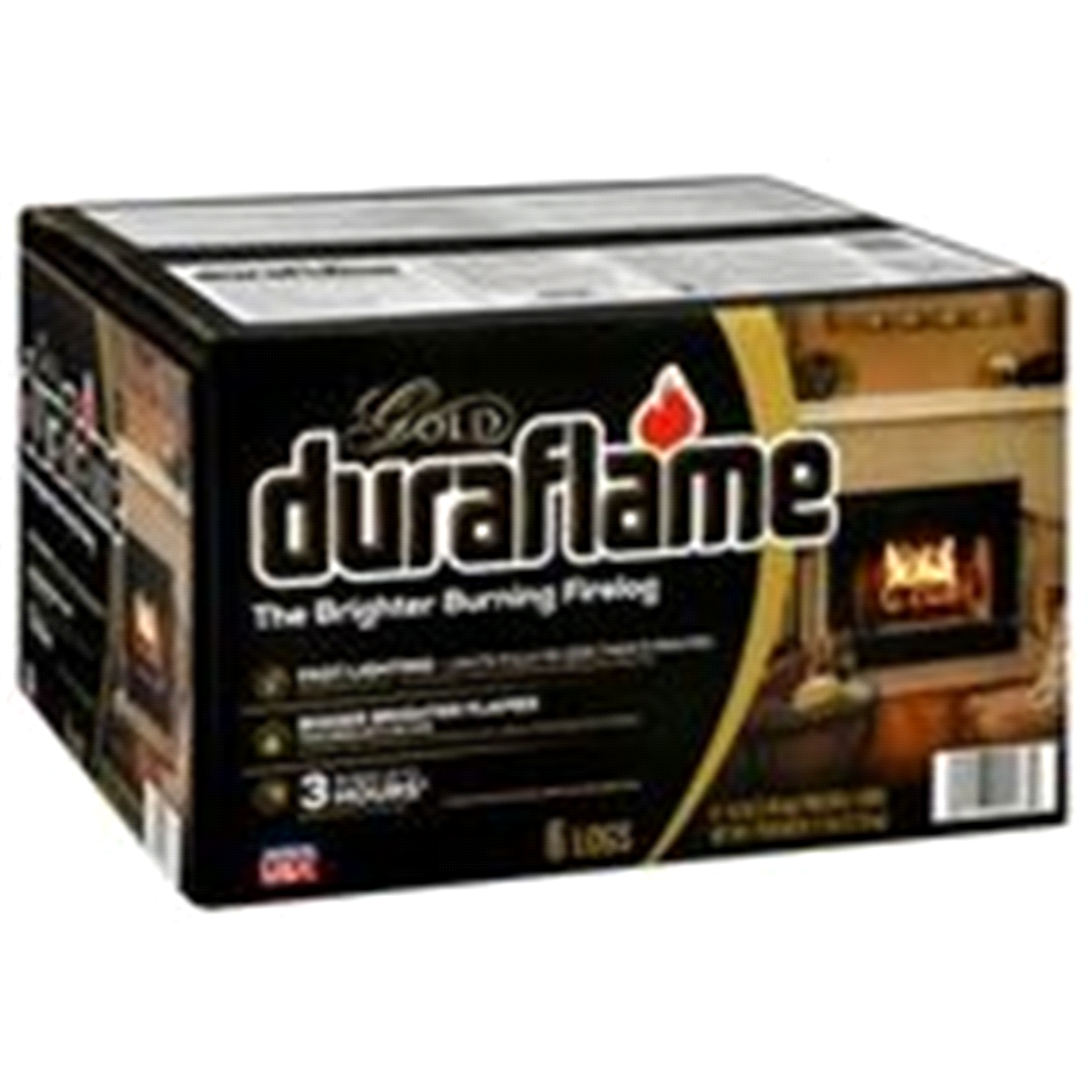slide 2 of 5, Duraflame Indoor/Outdoor Gold Firelogs 6 - 4.5 lb Firelogs, 27 lb
