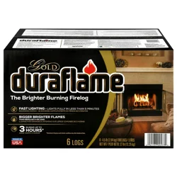 Duraflame Indoor/Outdoor Gold Firelogs 6 - 4.5 lb Firelogs