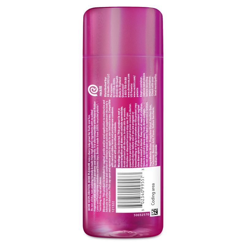 slide 2 of 2, Durex Juicy Play Cherry Flavored Personal Lubricant 3.38 fl oz, 3.38 fl oz