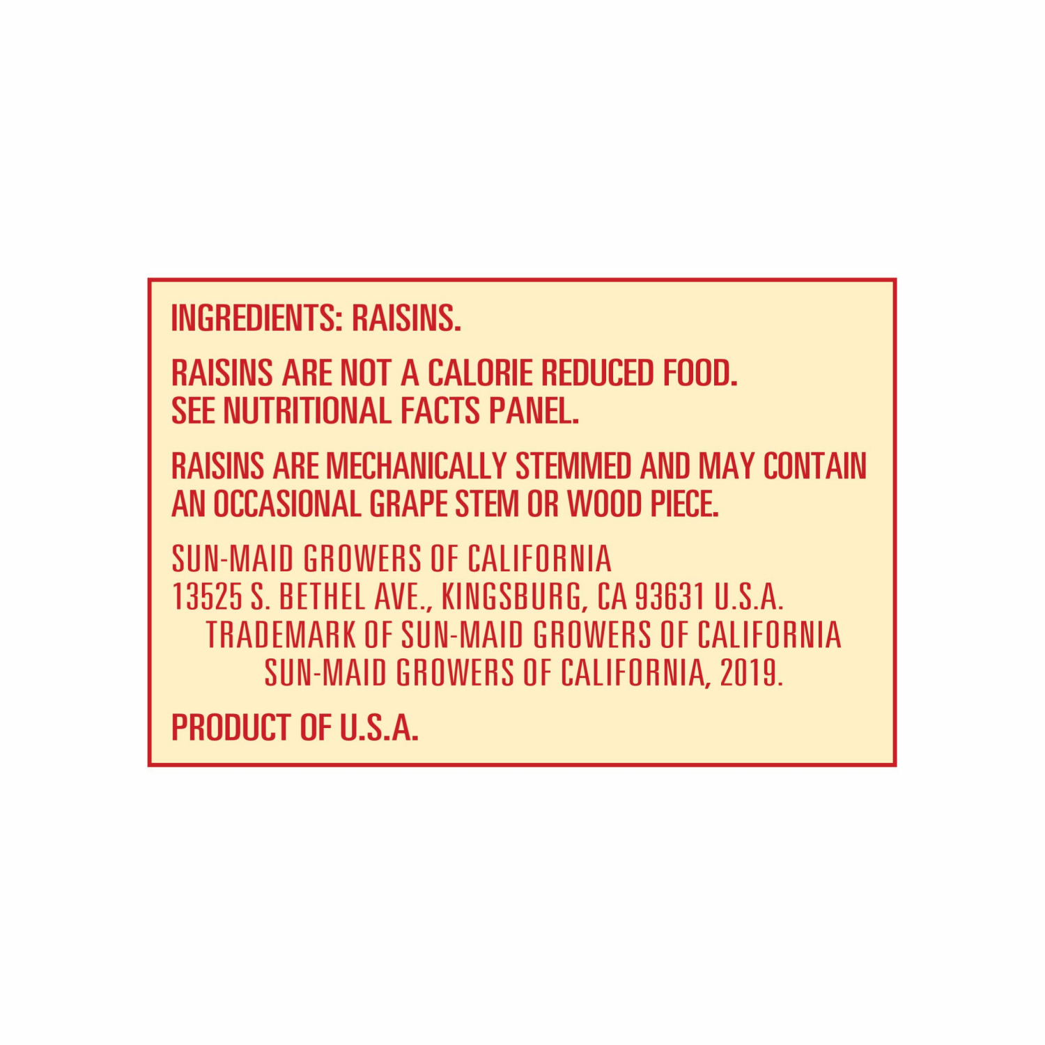 slide 2 of 2, Sun-Maid California Sun-Dried Raisins 6-Pack/1oz Cartons, 6 oz