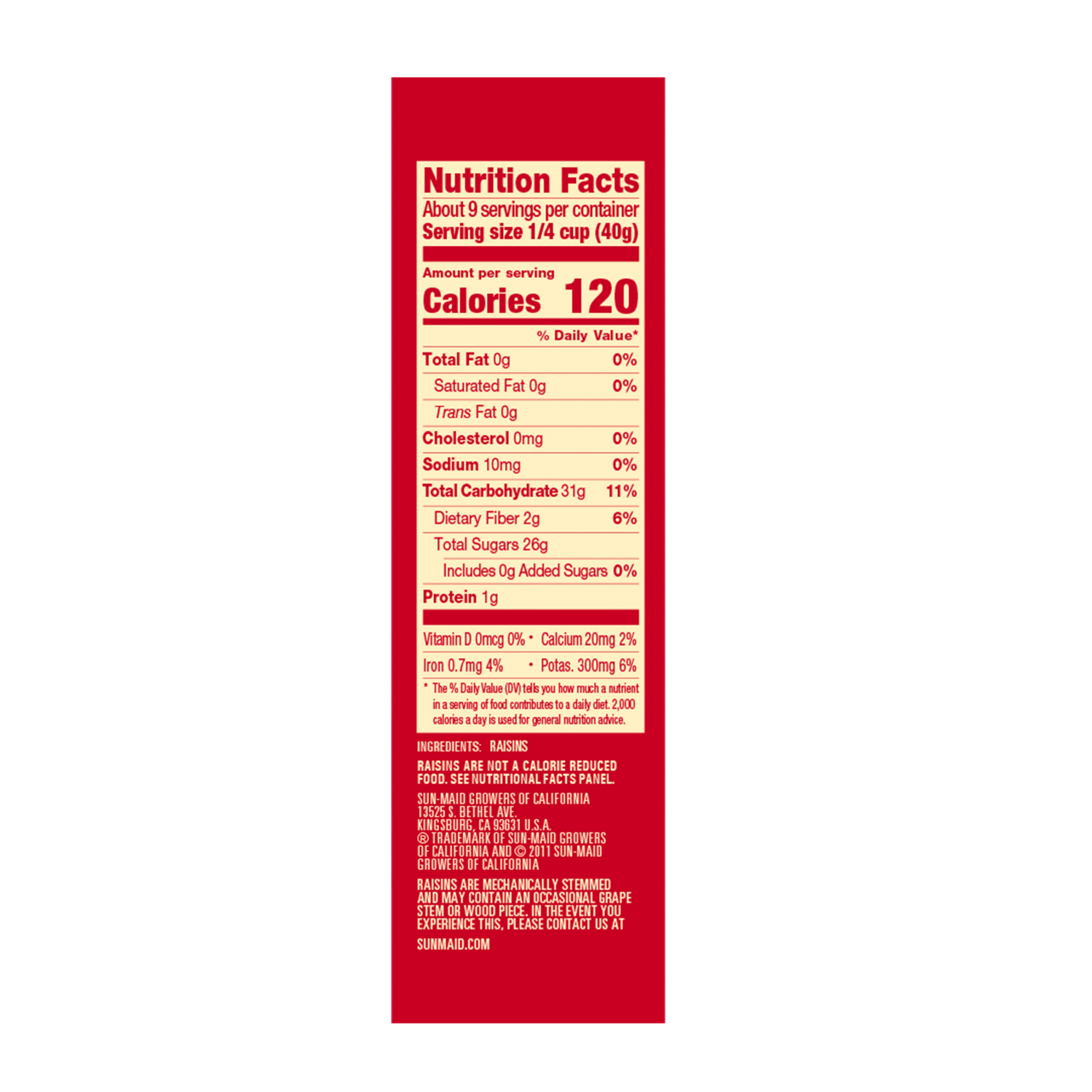 slide 3 of 3, Sun-Maid California Sun-Dried Raisins 12oz Bag in a Box, 12 oz